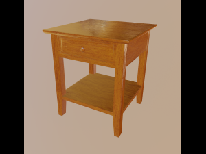 bedside table 3D Модель