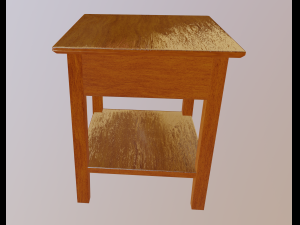 bedside table 3D Модель