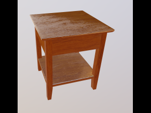 bedside table 3D Модель