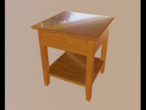 bedside table 3D Модель