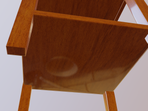 bedside table 3D Модель