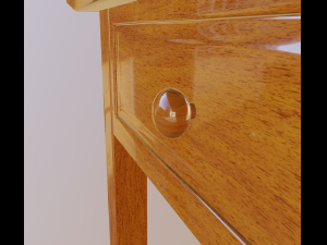 bedside table 3D Модель