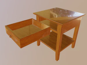 bedside table 3D Model