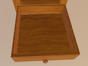 bedside table 3D Модель