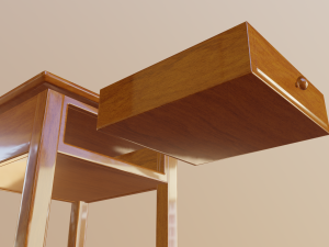bedside table 3D Модель