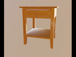bedside table 3D Модель