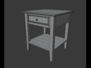 bedside table 3D Модель