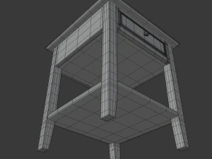 bedside table 3D Model