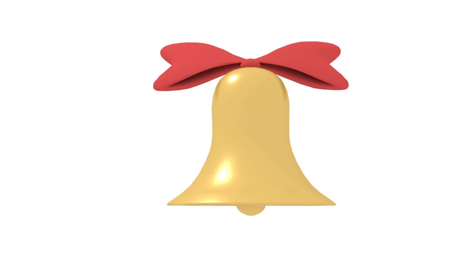christmas bell 3D Model .c4d .max .obj .3ds .fbx .stl .blend 