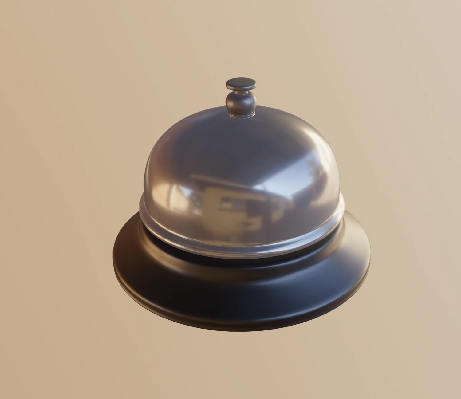 metal bell 3D Model .c4d .max .obj .3ds .fbx .stl .blend 
