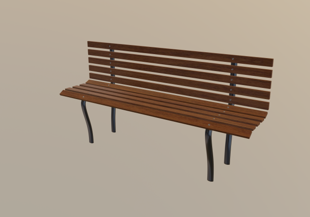 bench 3Dモデル .c4d .max .obj .3ds .fbx .stl .blend 