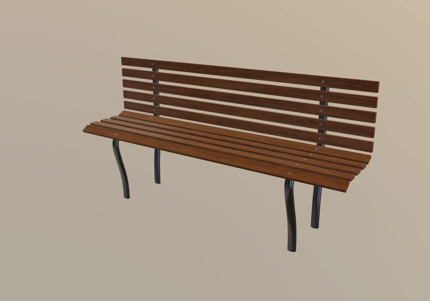 bench 3D Model .c4d .max .obj .3ds .fbx .stl .blend 