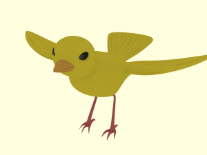 yellow bird Model 3D
