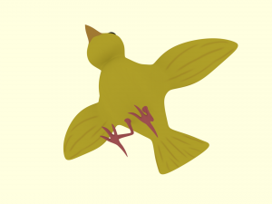 yellow bird 3Dモデル