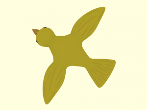yellow bird 3Dモデル