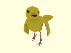 yellow bird 3Dモデル