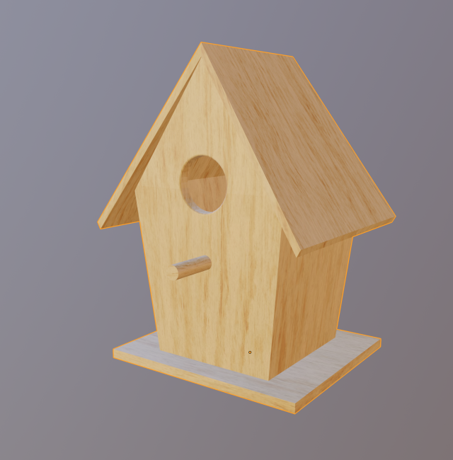 bird house Modelo 3D .c4d .max .obj .3ds .fbx .stl .blend 