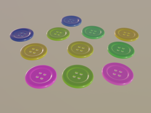 button 3D Model