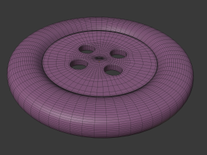 button 3D Model