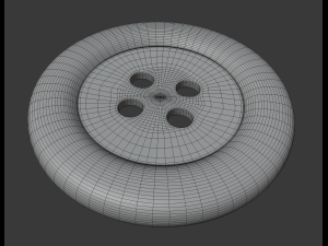 button 3D Model