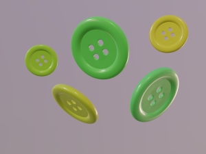 button 3D Model