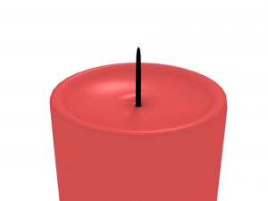 red candle 3Dモデル