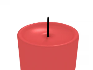 red candle 3D Model