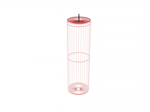 red candle 3Dモデル