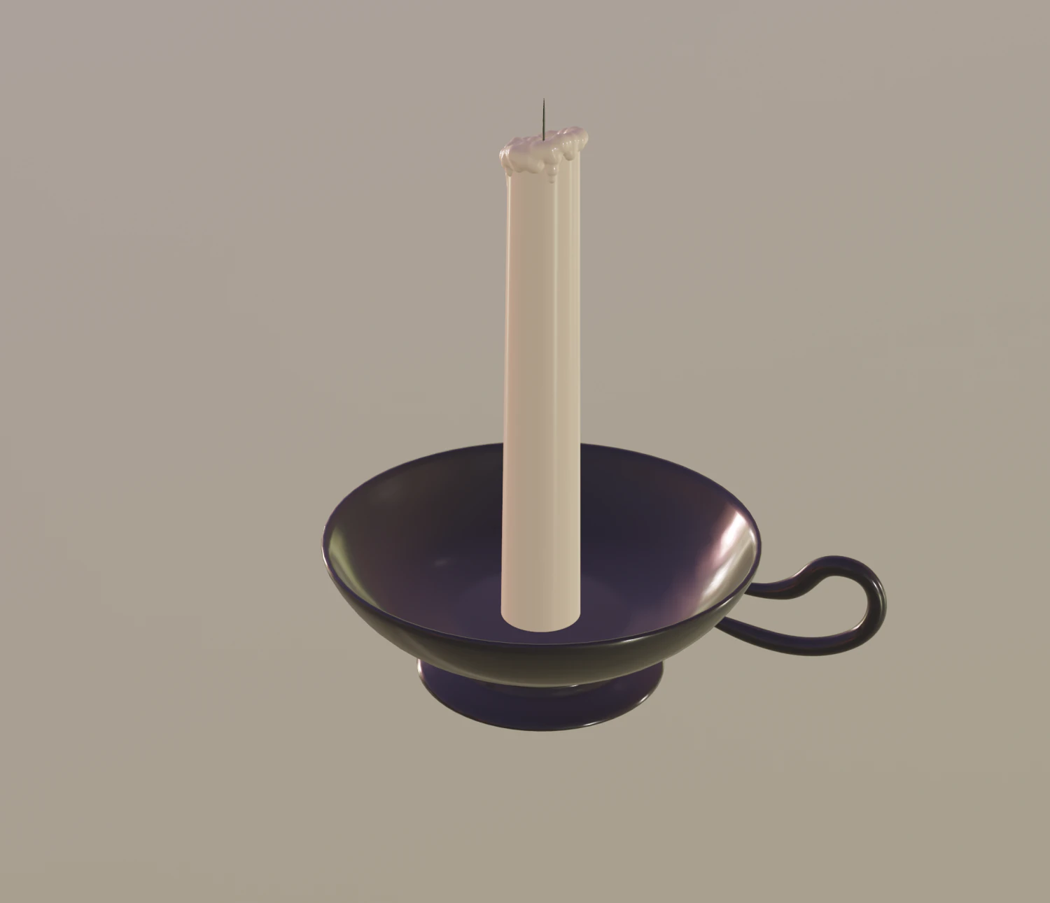 candle 3D Model .c4d .max .obj .3ds .fbx .stl .blend