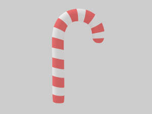candy cane Modelo 3D