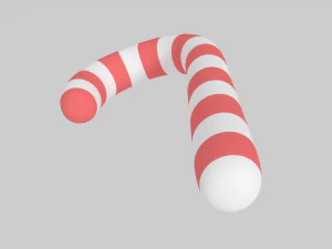 candy cane 3D Model