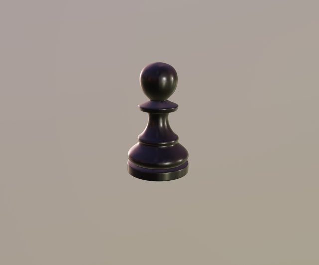chess piece - pawn Modèle 3D .c4d .max .obj .3ds .fbx .stl .blend 