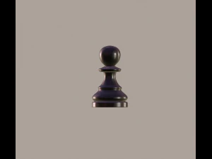 chess piece - pawn 3D Model