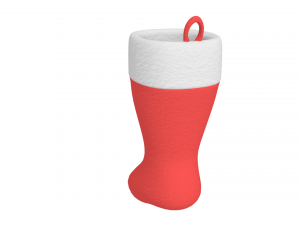 christmas sock 3D Модель