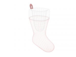 christmas sock 3D Модель