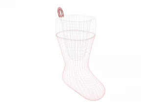 christmas sock 3D Model