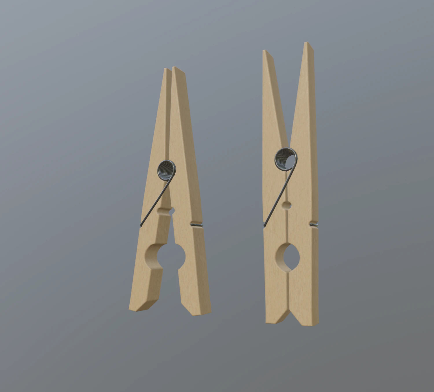 clothes pin 3D Model .c4d .max .obj .3ds .fbx .stl .blend 