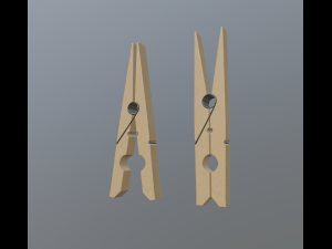 clothes pin 3D 模型