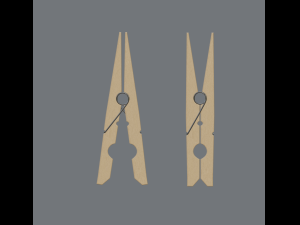 clothes pin Modelo 3D