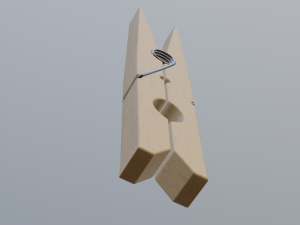 clothes pin Modelo 3D