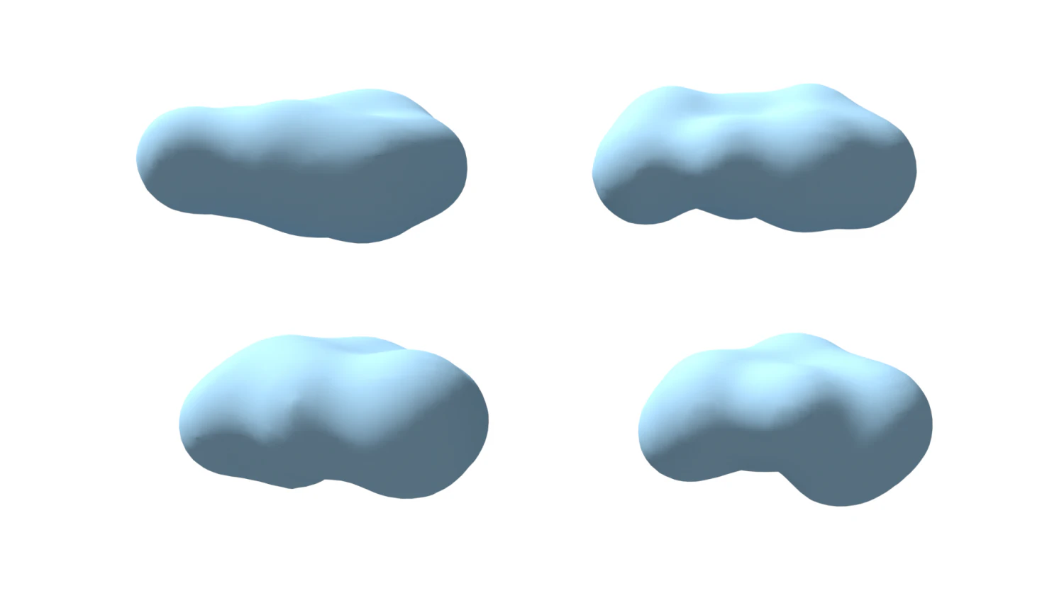 clouds 4 3D Model .c4d .max .obj .3ds .fbx .stl .blend 