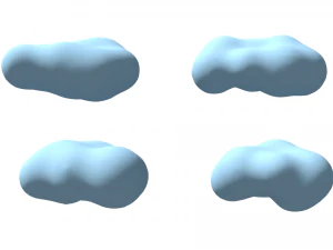 nuvole 4 Modello 3D