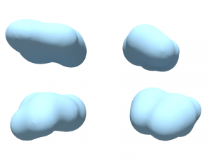 clouds 4 3D Model