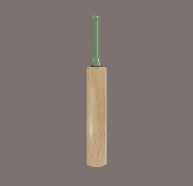 cricket bat 3D 모델 .c4d .max .obj .3ds .fbx .stl .blend 