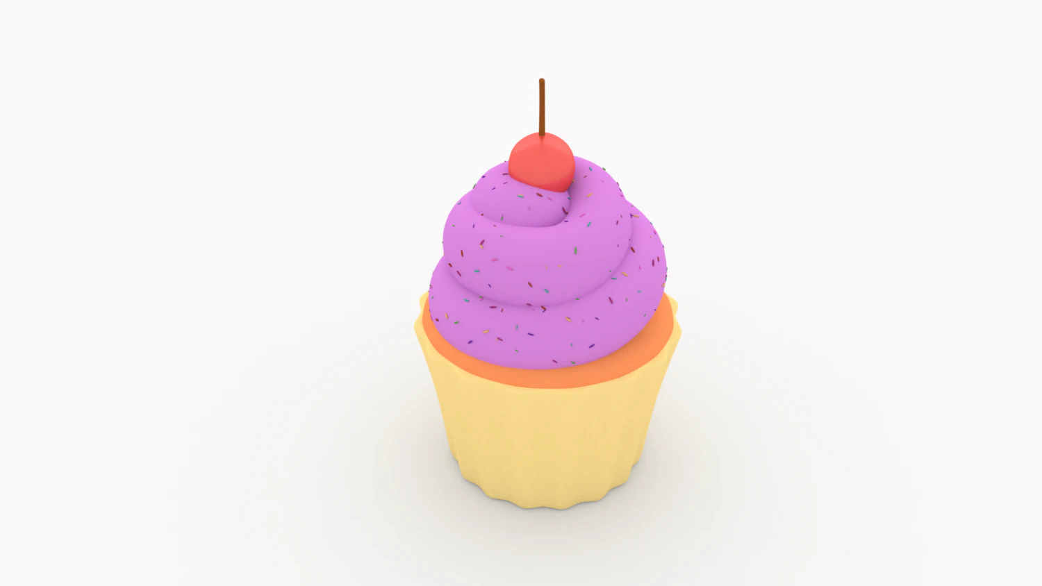 cupcake 3D Model .c4d .max .obj .3ds .fbx .stl .blend 