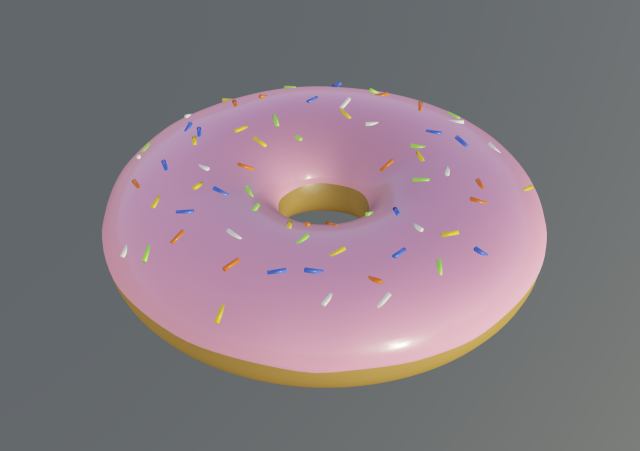 donut Modelo 3D .c4d .max .obj .3ds .fbx .stl .blend 