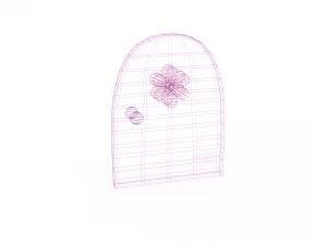 pink door 3D Model