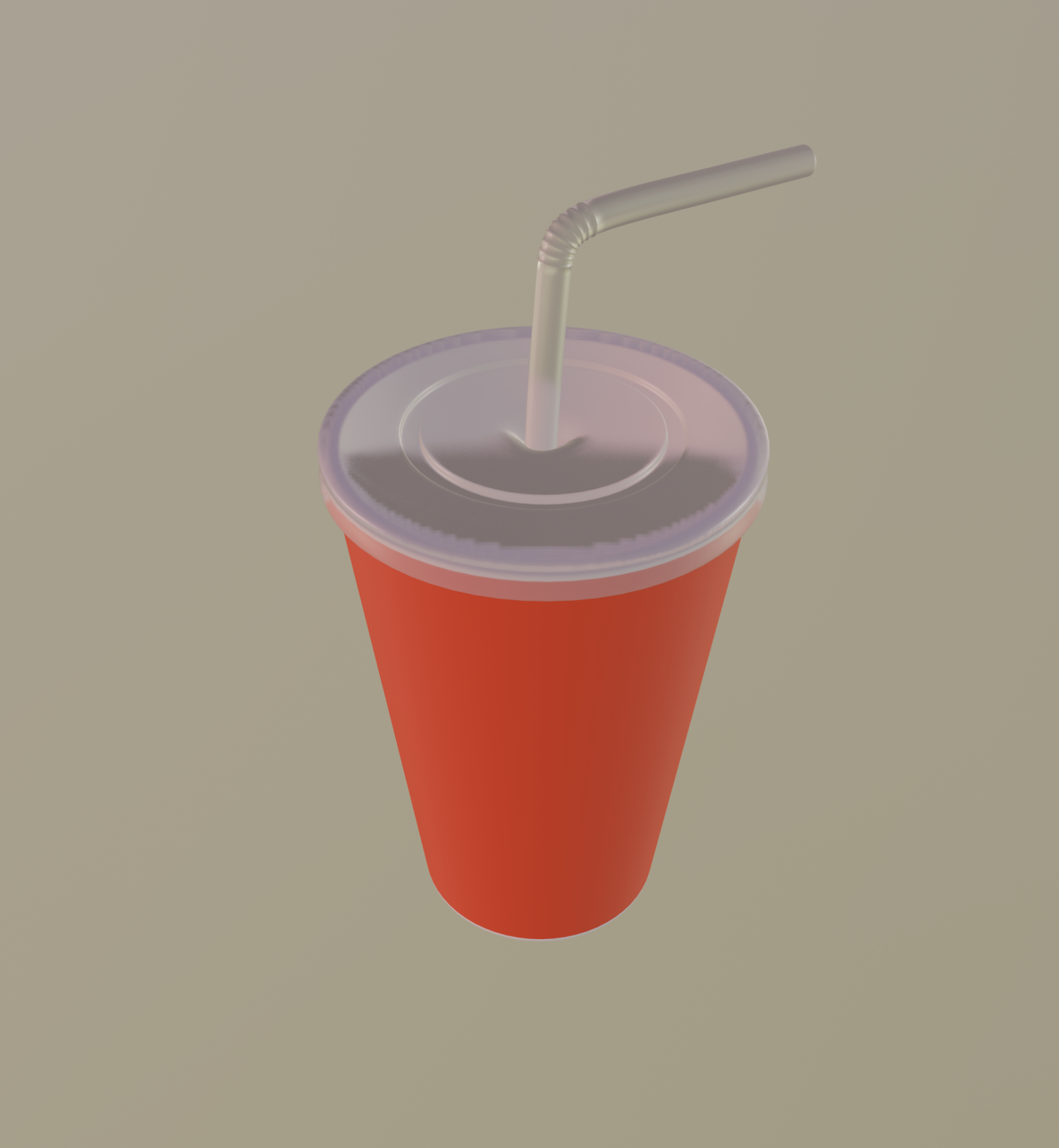 Soft drink cup 3D model