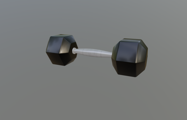 dumbbell 3D Модель .c4d .max .obj .3ds .fbx .stl .blend 