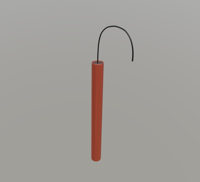 dynamite 3D Model .c4d .max .obj .3ds .fbx .stl .blend 